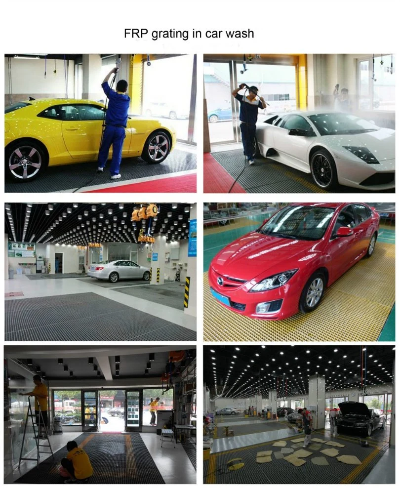 Car Wash Walkway Pigeon Lofts Platform Bunnings Floor Grills Fiberglass Mesh Grate FRP Grating