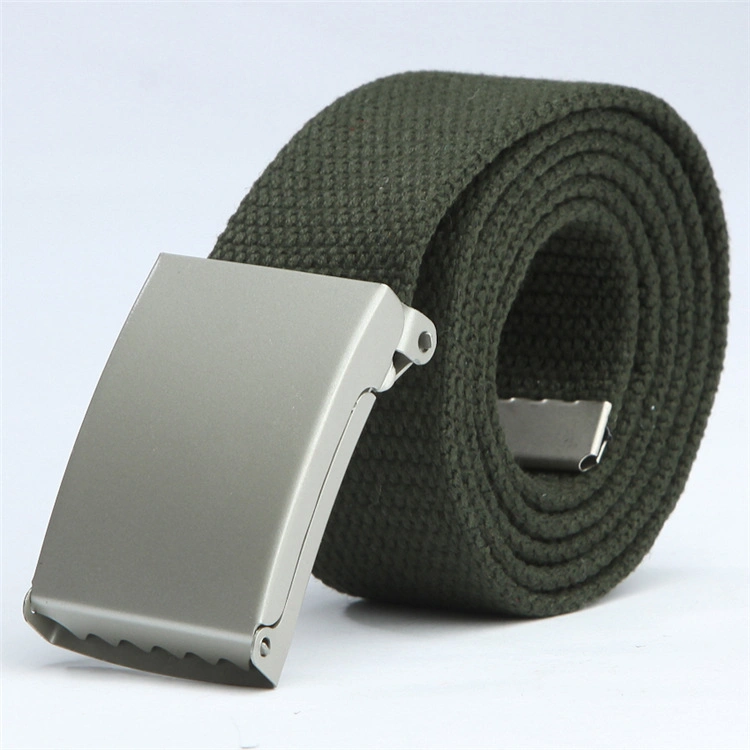 Men&prime;s Nylon Belts 38mm Width Canvas Belt with Metal Buckle