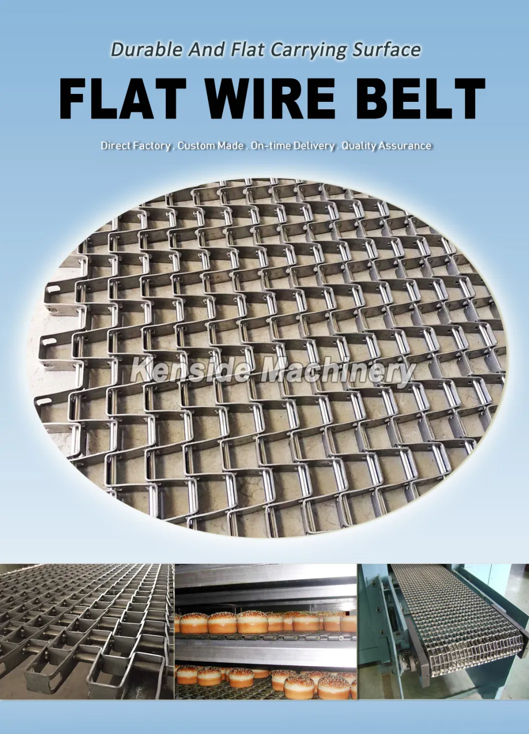Manufacturer Flat Wire Conveyor Belting