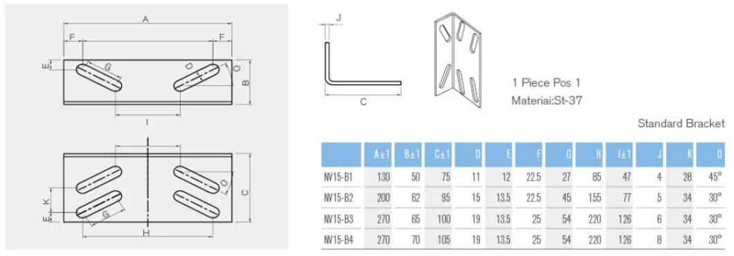 Nova Standard Rail Bracket Used Fort Type Guide Rail