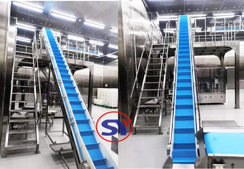 Confectionery Transmission Apron Belt Conveyor with Baffers