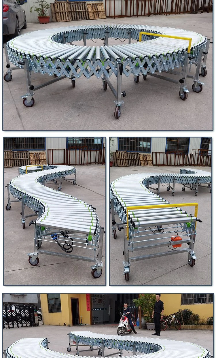 Hot Sale Efficiency Green Food PVC PU Curved Turning Round Belt Conveyor