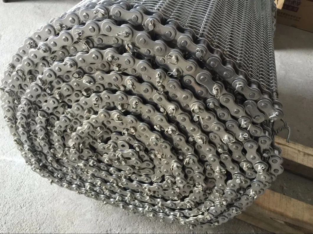 Food Grade Food Processing Ss 304/316 Chain Driven Wire Mesh Conveyor Belt