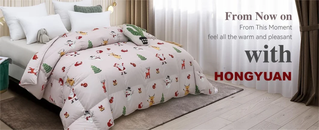 Heavyweight 75% Down Comforter Cal King, Pinch Pleat Duvet Insert with 8 Corner Tabs, Super Warm Bed Comforter (Christmas Pink108&quot;X98&quot;)