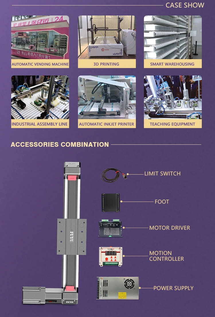 Aluminum Linear Module Belt Driven Actuator High Speed Rail Long Stroke Guide High Speed Linear Robot Linear Slide Linear Motion Linear Robot