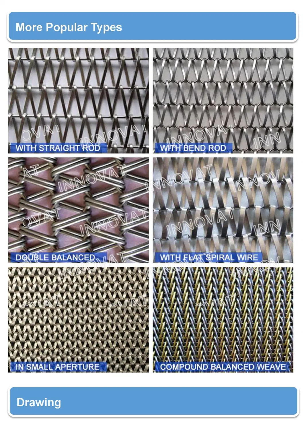 Architectural Decorative Spiral Wires Conveyor Belt Mesh