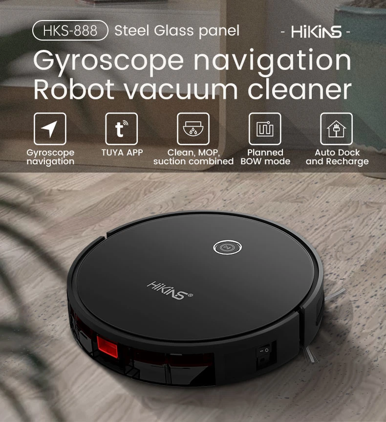 Robot Vacuum Cleaner Mop and Sweep Dry Ad Wet 2 in 1 with Zigzag Cleaning Mode