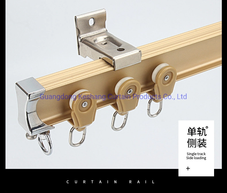 Curtain Track Pulley Slide Aluminum Alloy Rail Single and Double Track White Straight Track