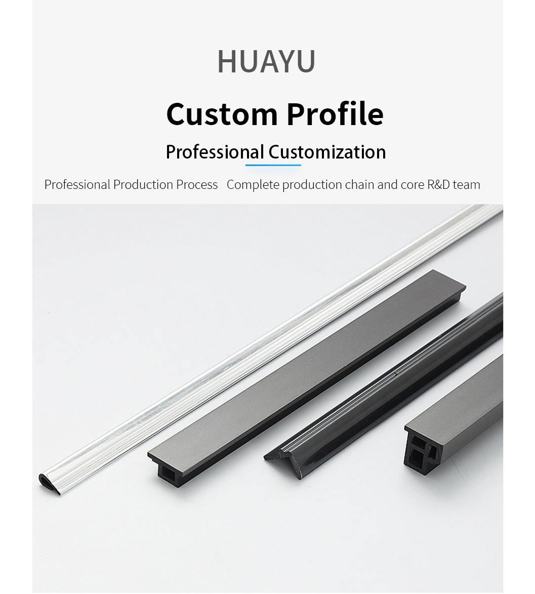 PVC ABS PC PE PP Metal Appearance Filmed Electrical Appliance Decorating Extruded Profile