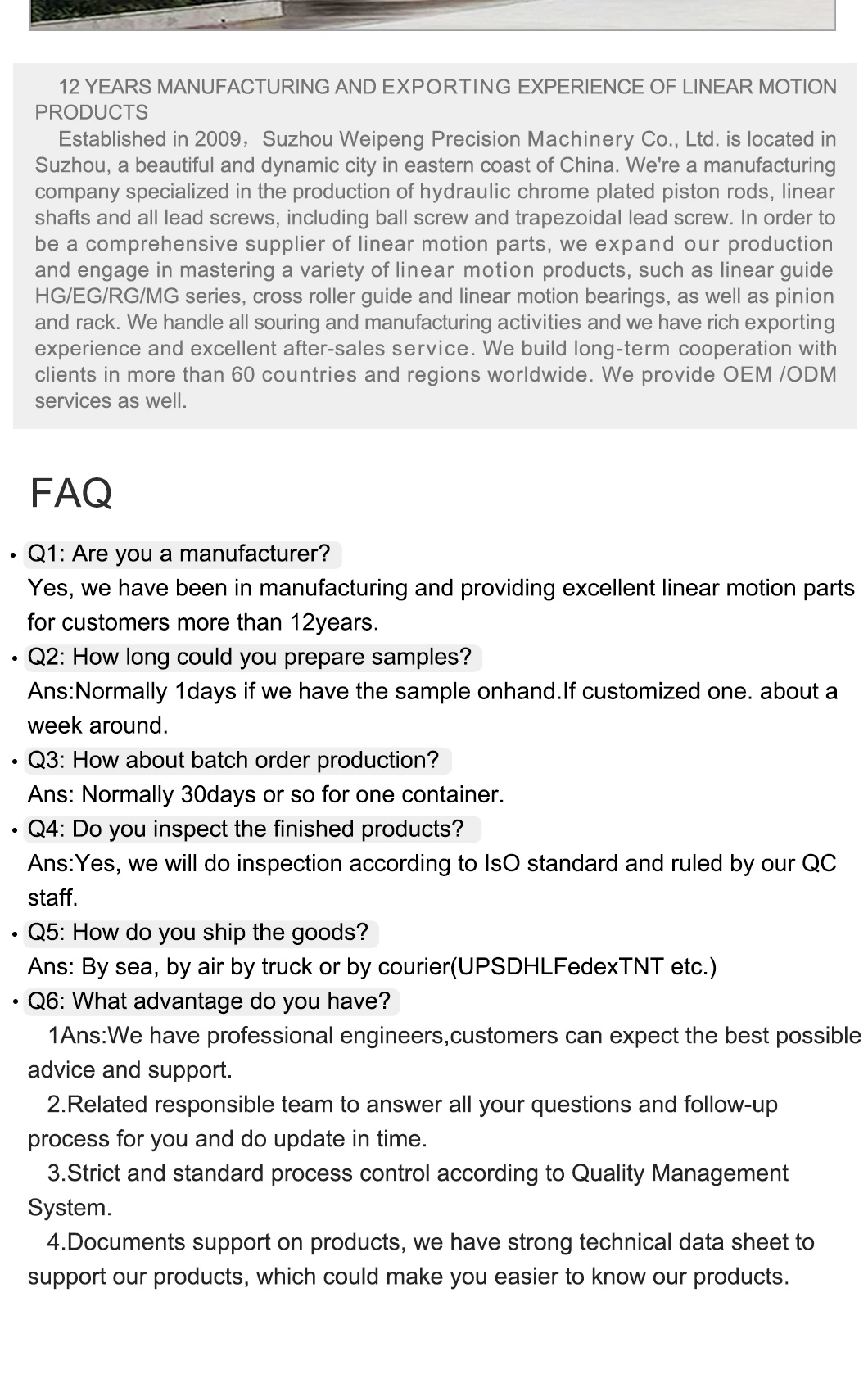 Reduce Assembly Height and Shorten Slider Length Eg Series Guide Side Ways