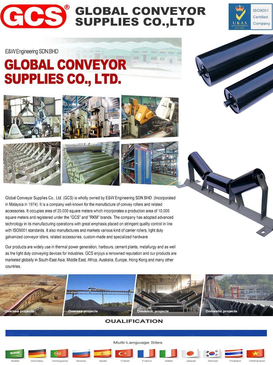 HDPE Roller, UHMWPE Roller, Belt Conveyor Polyethylene Roller Roller Conveyor