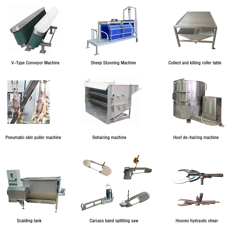 380V/220V Automatic Agricultural Machinery Sheep Goat Dehairing Abattoir Machine for Slaughterhouse Slaughtering Machine Livestock Abattoir Equipment