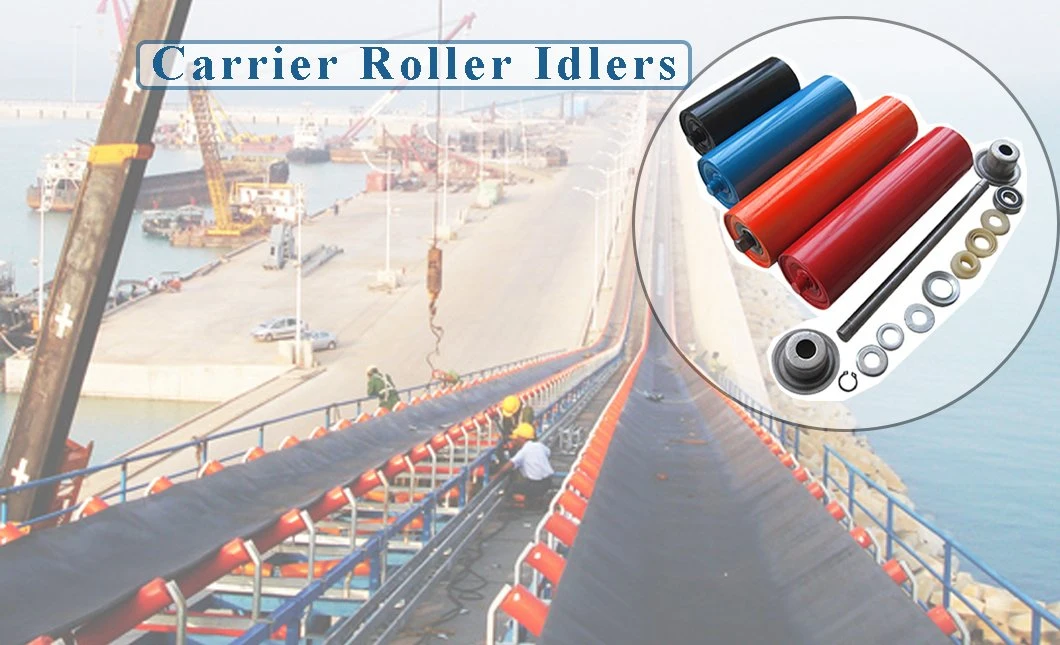 133mm Dia Friction Training Self Aligning Belt Conveyor Roller