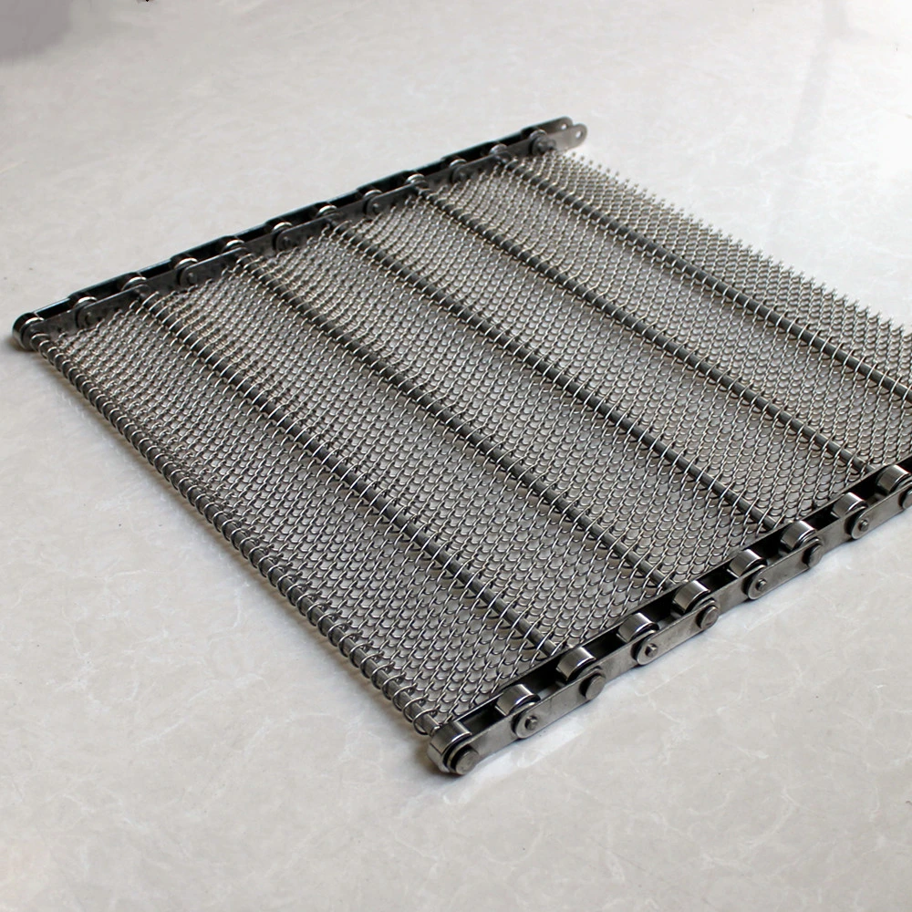 SUS304 Conventional Weave Wire Mesh Belt for Fried Food Cooling