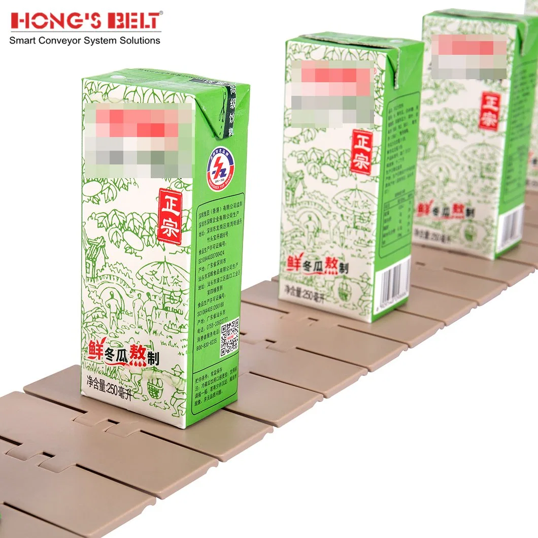 Hongsbelt 820-K400 Tabletop Conveyor Belt Modular Plastic Chain Conveyor for Bottles