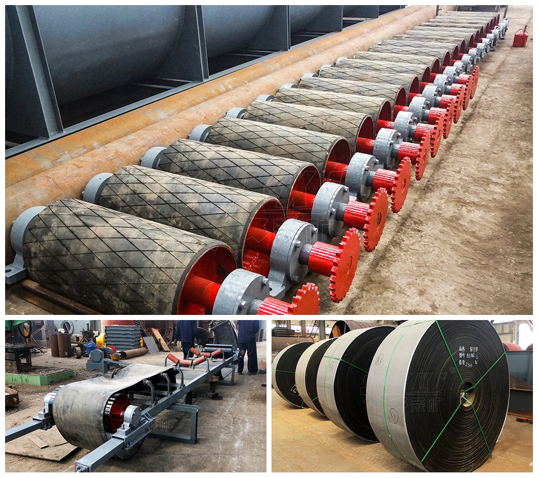 B500, 650, 800, 1000 Custom Easy to Operate Gravity PVC Belt Conveyor System