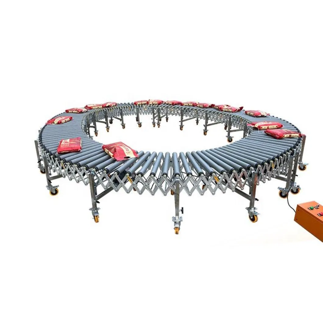 Flexible Electrical Roller Conveyor/Expandable Roller Conveyor/Telescopic Electric Roller Conveyer