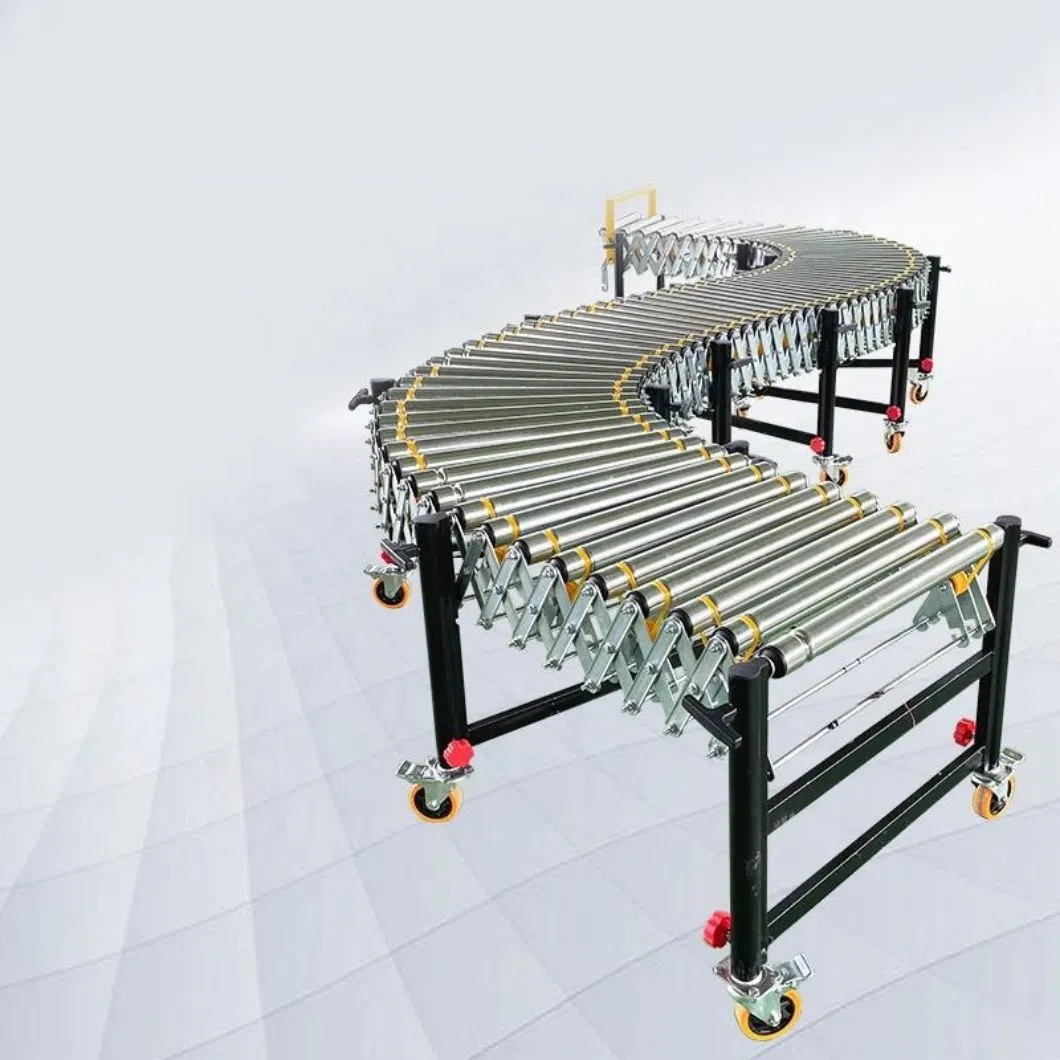 Flexible Electrical Roller Conveyor/Expandable Roller Conveyor/Telescopic Electric Roller Conveyer