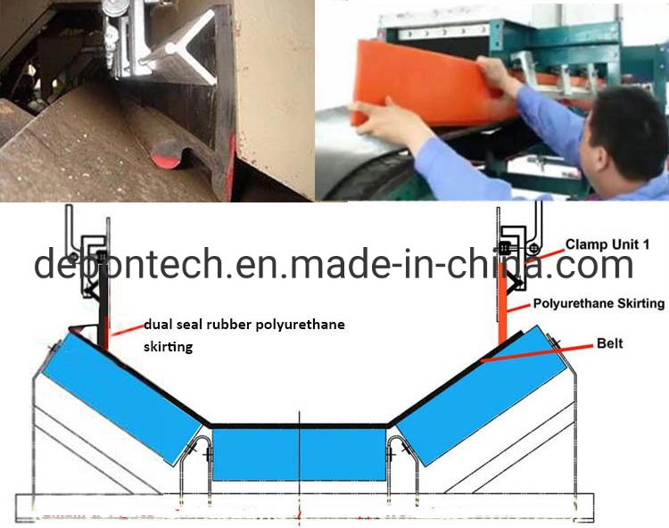 Conveyor Rubber Strip for Belt Skirting Pulley Lagging Wear Liner