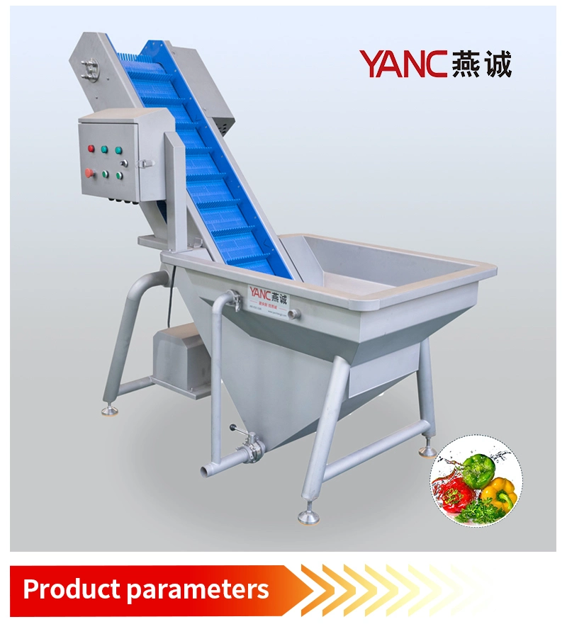 Yc-Cx Food Processing Root Vegetable Pre-Washing Incilning Conveyer