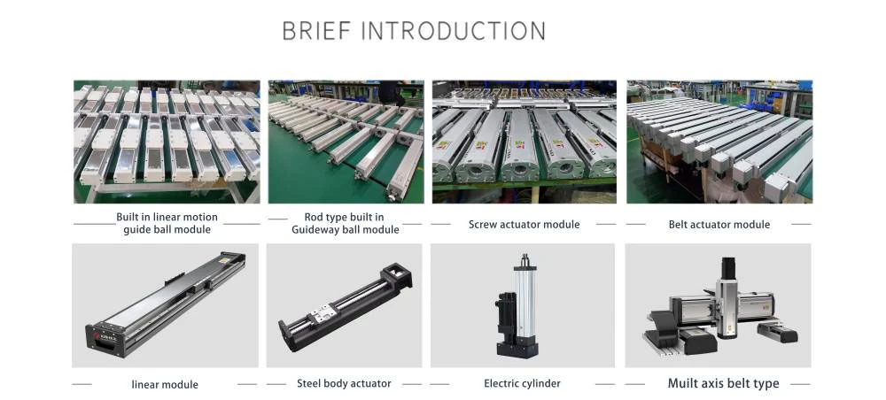 Factory Belt Driven Linear Motion Guide Rail Module Actuator CNC Belt Driven Linear Guide Rail