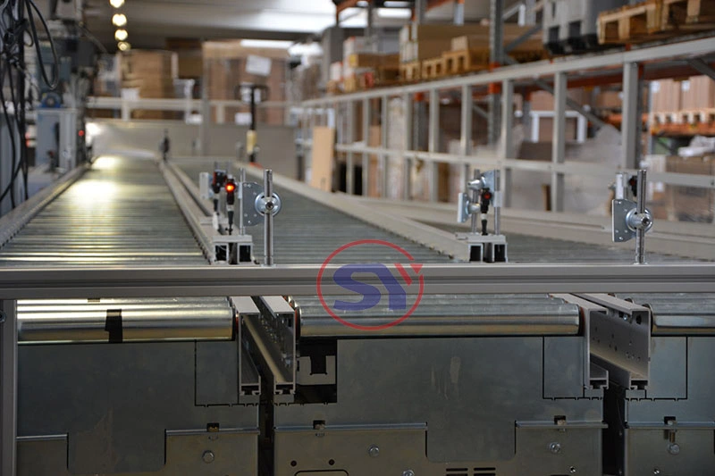 Powered Turning Tapered Roller Conveyer for Combining Conveyor Line