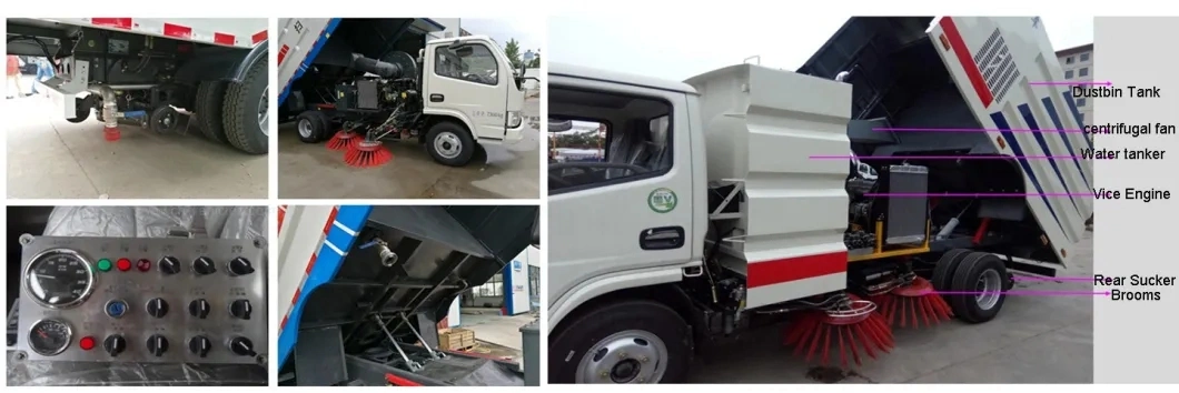 Highway Airport Surface Cleaning 7cbm 8cbm 9cbm Vacuum Sweeper Truck