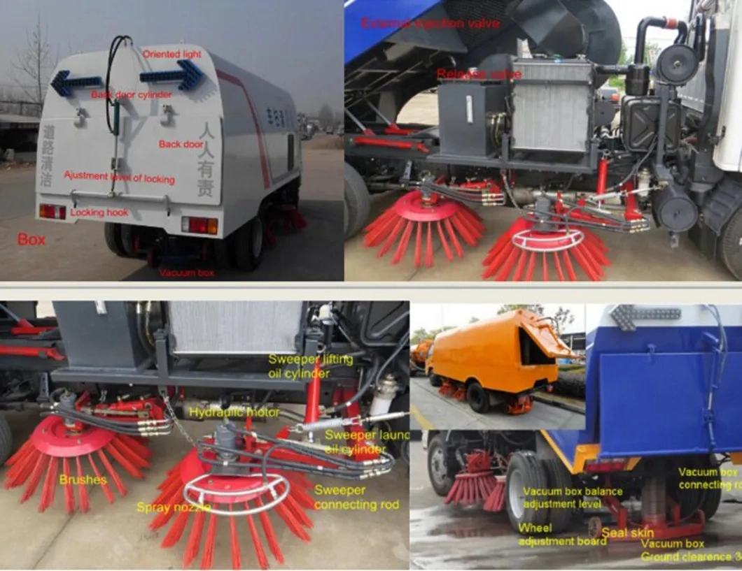 Highway Airport Surface Cleaning 7cbm 8cbm 9cbm Vacuum Sweeper Truck