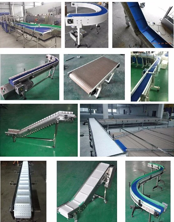 White Plastic Flush Grid Modular Chain Conveyor Belt with Flights