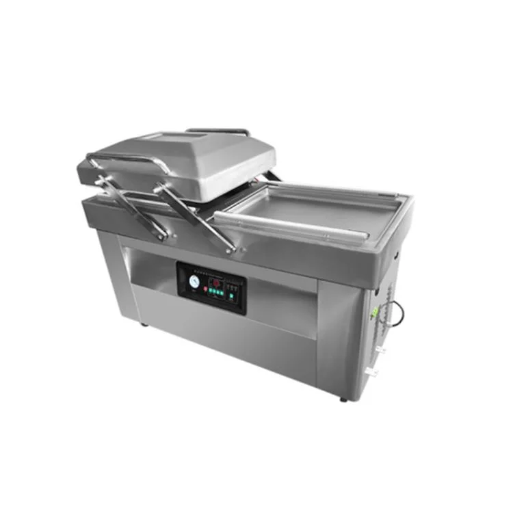Two-Chamber Vacuum Packing Machine for Seafood Meat Fish Pork Vacuum Sealer Machine