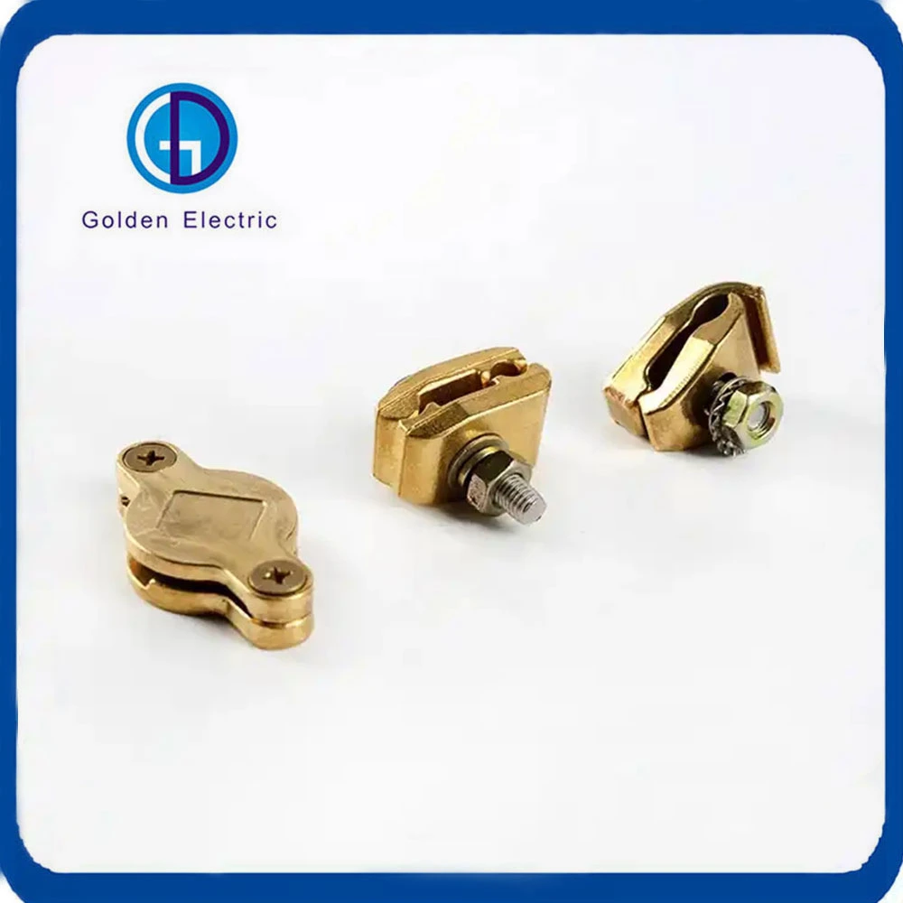 a/G/D Type Brass Earth Clamp for Connecting Ground Rod and Conductor