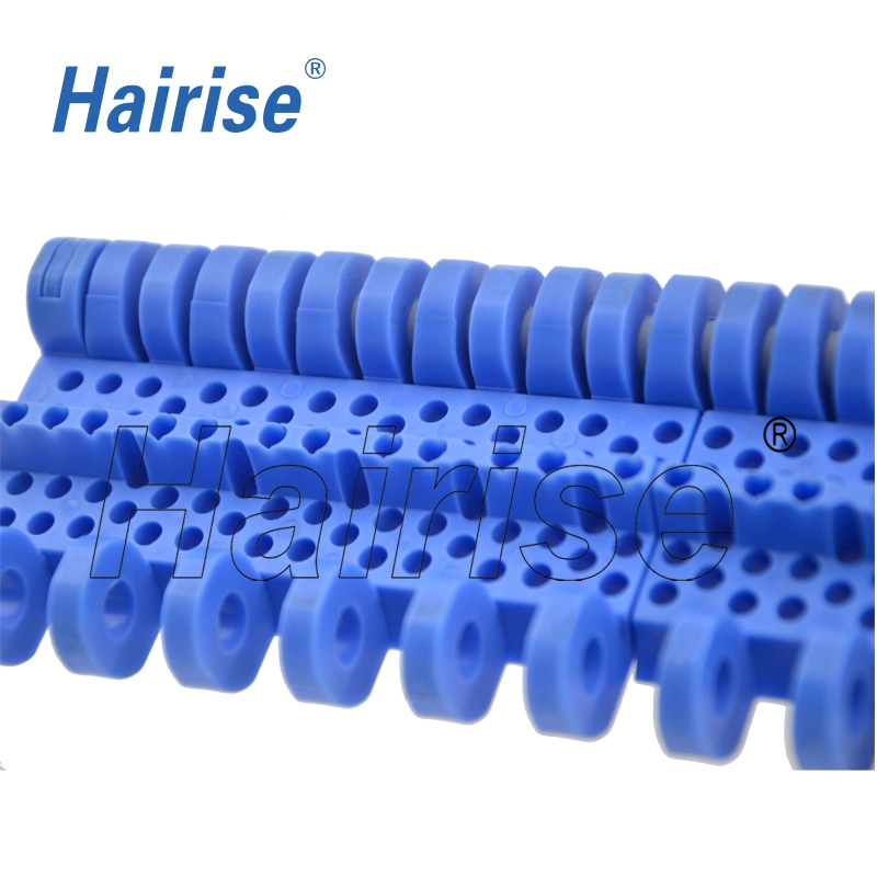 High Quality Hairise 800 Perforated Flat Top Modular Belt Wtih FDA&amp; Gsg Certificate