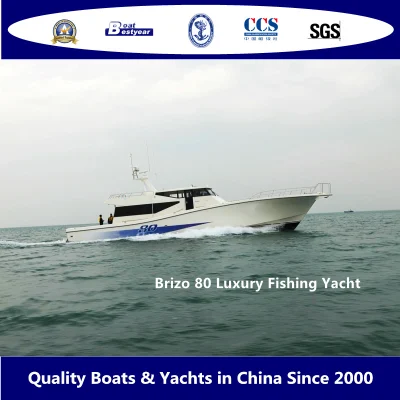 Bestyear 24m Fiberglass Luxury Fishing Yacht Brizo 80