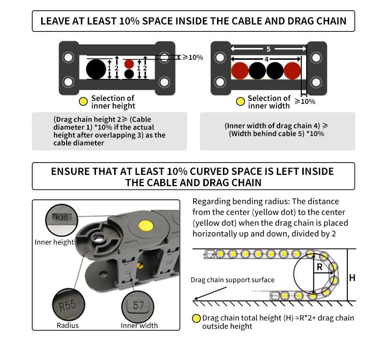 Cable Drag Chain Bridge Close 80*95/100/1257354