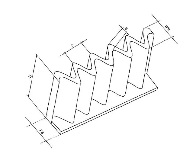 High Temperature Resistant Ep150 Skirt Rubber Sidewall Conveyor Belt