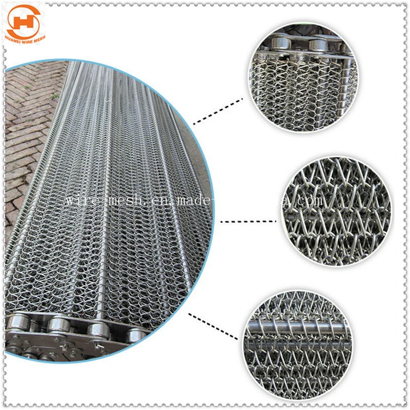 Food Grade Stainless Steel Honeycomb Wire Mesh Conveyor Belt for Food Cooling and Freezing