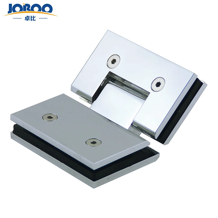 Hot Sale Solid Brass Brass Straight Right Angle 135 Degree Glass Shower Hinge for Double Swing Door