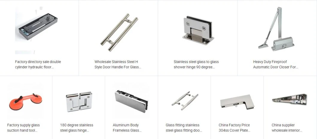 Zinc-Alloy 90 Degree Double Side Beveled Edge Shower Room Glass Door Hinge