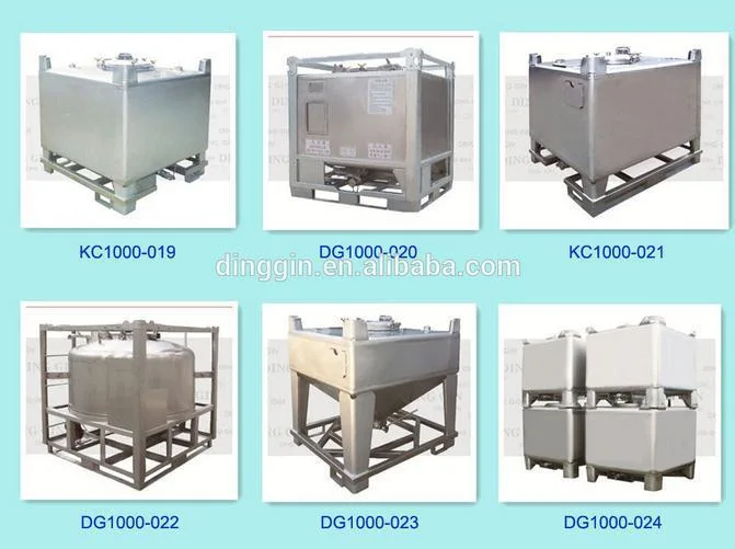 Manufacturing Equipment Rectangular Stainless Steel Tank IBC Container