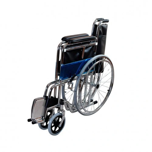 Highly Breathable Free Wheel Outdoor Wheelchair Manual Foldable