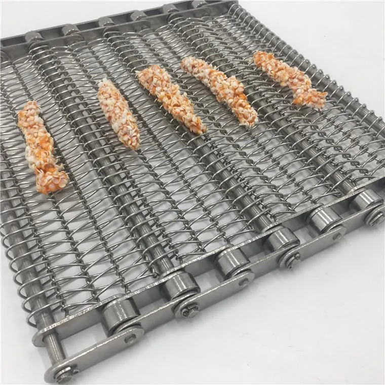 Light Weight Food Grade Stainless Steel Wire Mesh Ladder Flat Flex Conveyor Belt