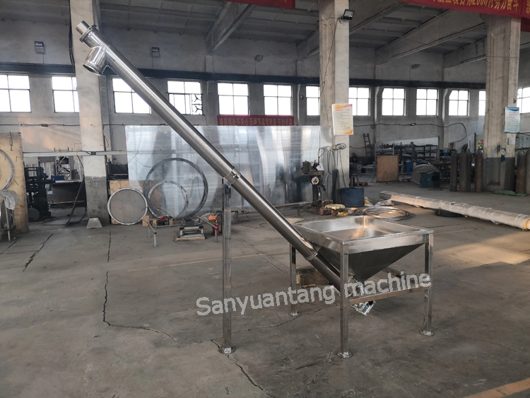 Inclined Food Elevator for Lifting Wheat Screw Conveyor Stainless Steel Food Conveyor