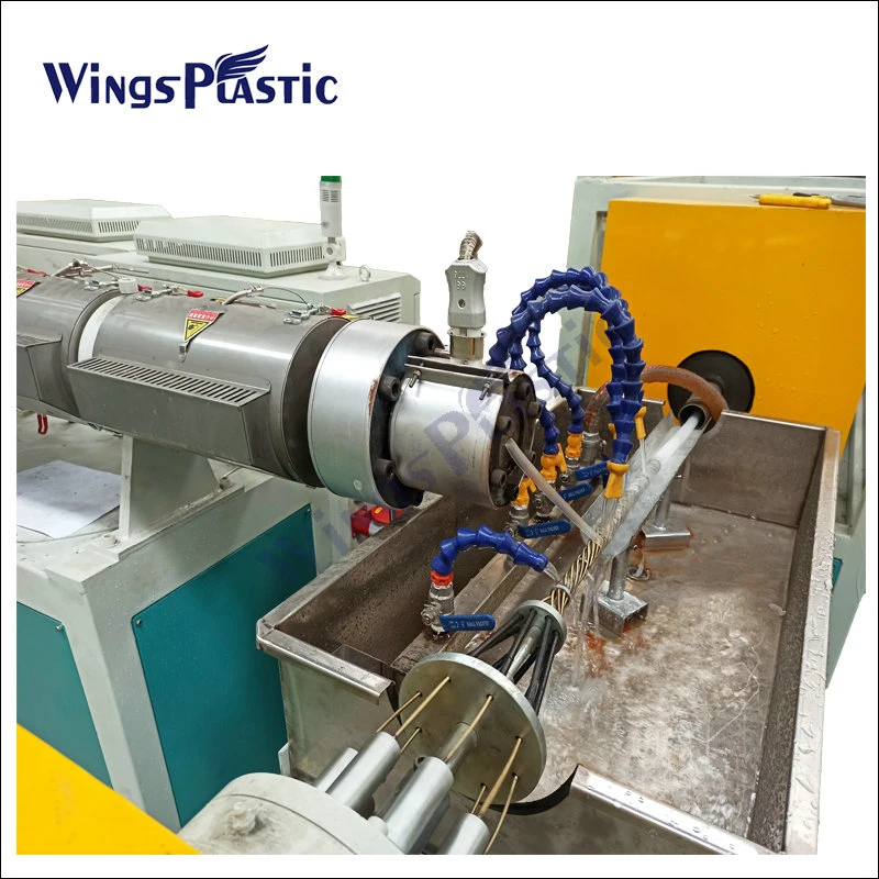PE PP Spiral Wrapping Bands Making Machine / Plastic Wrapping Hose Protector Machine