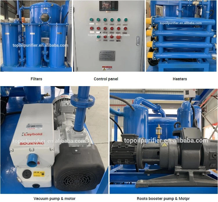 High Dehydration and Filtration Efficiency Vacuum Transformer Oil Flushing Unit