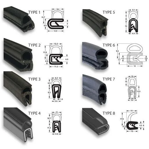 Wear-Resistant Co-Extrude EPDM Automotive Car Door Rubber Seal Strip