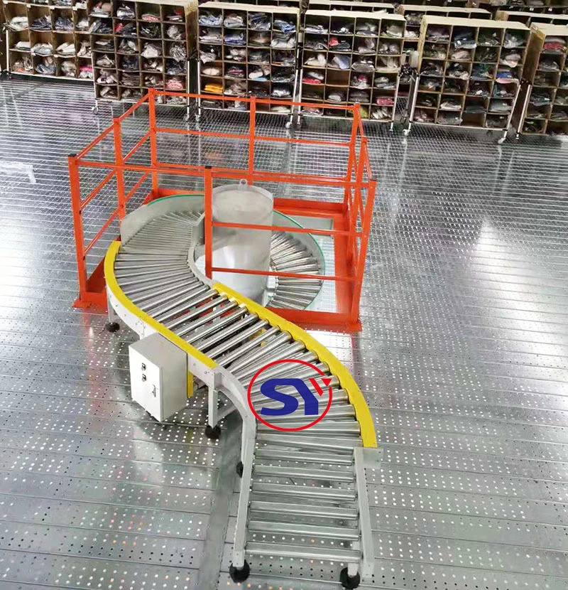 Vertical Spiral Conveyor Screw Elevator Price for Lifting Box Carton Barrel