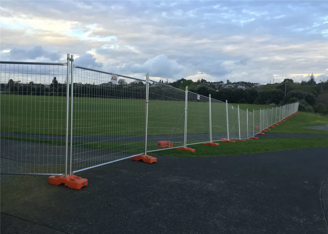 Temporary Fence with Firm Base/Powder Coated Pedestrian Barriers Fencing Export to New Zealand Canada Australia