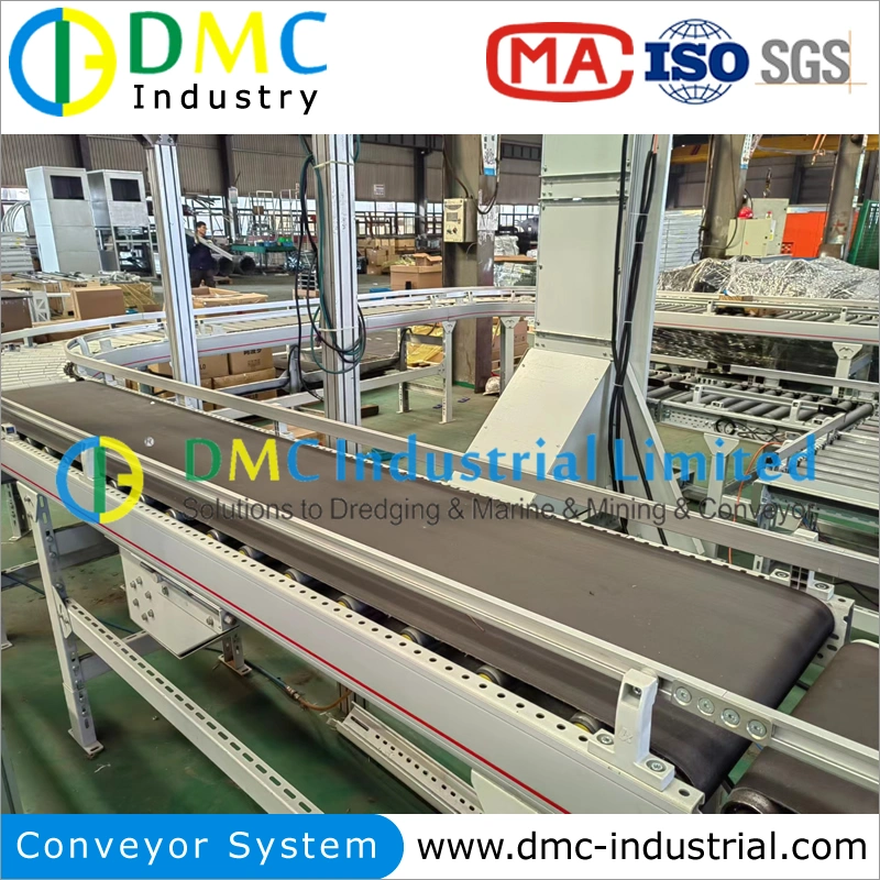 Heavy Duty Motorized Conveyor Galvanized Chain Automatic Drum Roller Conveyor with Adjustable Speed Load Capacity Pallets Carton Boxes Logistic Conveyor Lines
