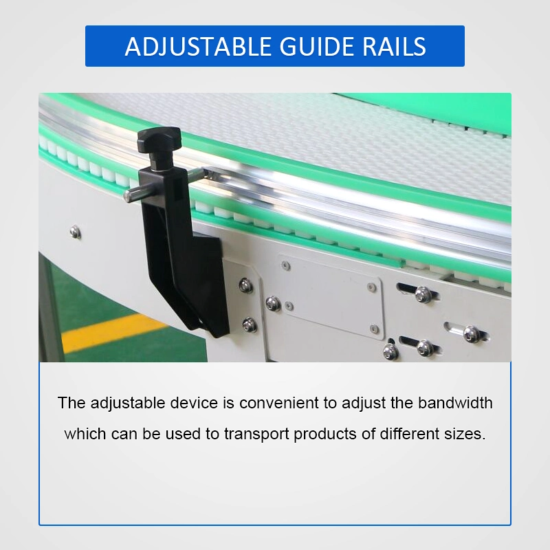 Bifa Mattop Conveyor Plastic Conveyor Belt with Guide Rails