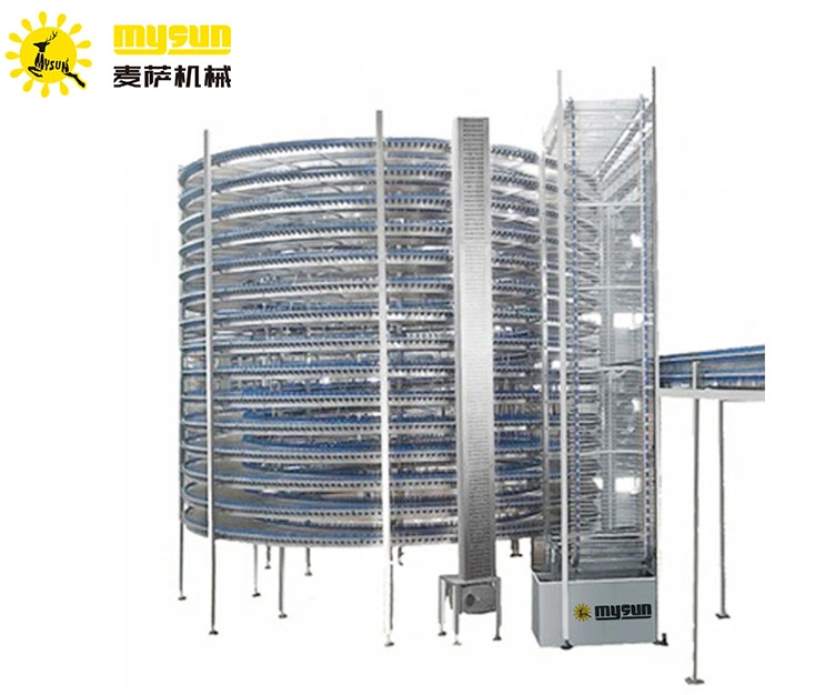 Manufacturer Supplies Customized Food Cooling Tower Spiral Cooling Conveyor Bakery Equipment